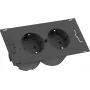 Bachmann DUE - 2 m - 2 saídas AC - interior - plástico - preto - 141 mm