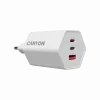 Carregador CANYON HEXAGON 65 GaN 65W 2xPD 1xQC EU branco CND-CHAHEX65W