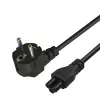 Savio CL-158 cabo de alimentação IEC C5 para ficha C/E/F, 3 m, preto