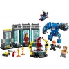 LEGO Marvel Laboratório de Armaria do Homem de Ferro 76315 conjunto de brincar – 384 peças, 5 minifiguras, área de exposição