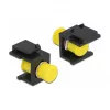 Módulo Keystone DELOCK 86851, ficha FC plana, preto, 16,5×24×21,8 mm
