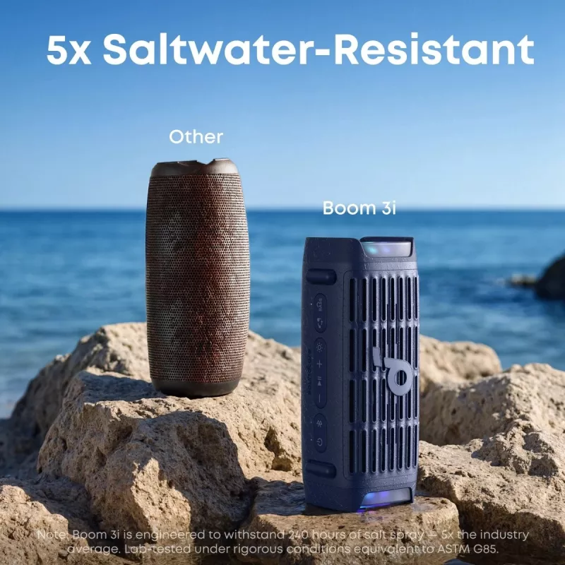 Altifalante Bluetooth portátil Anker Soundcore Boom 3i – 50 W, à prova de água, com bateria