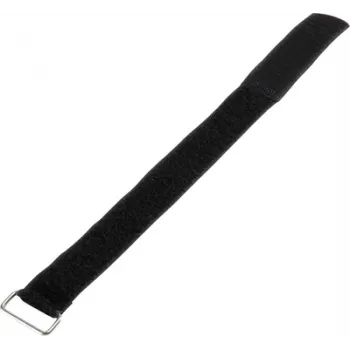 Abraçadeira de velcro Basetech 98001c376 — 400 mm × 30 mm, preto