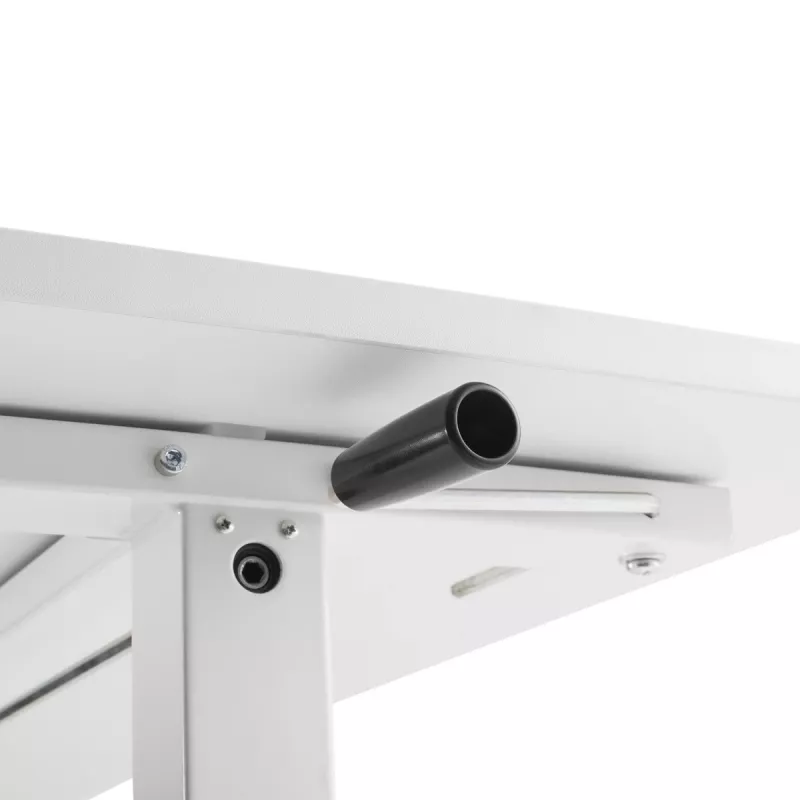 Secretária ajustável em altura manualmente Ergo Office, máx. 40 kg, altura máx. 117 cm, com tampo para trabalho de pé e sentado, ER-401 W