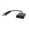 Adaptador DisplayPort para VGA preto