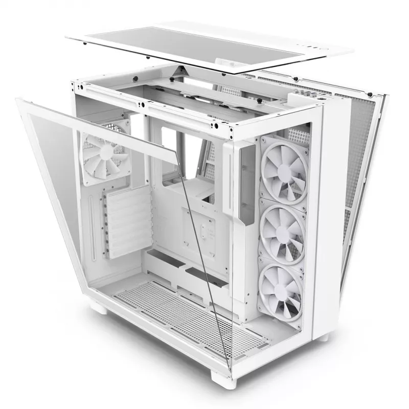 Caixa de PC NZXT H9 Elite Midi Tower branca