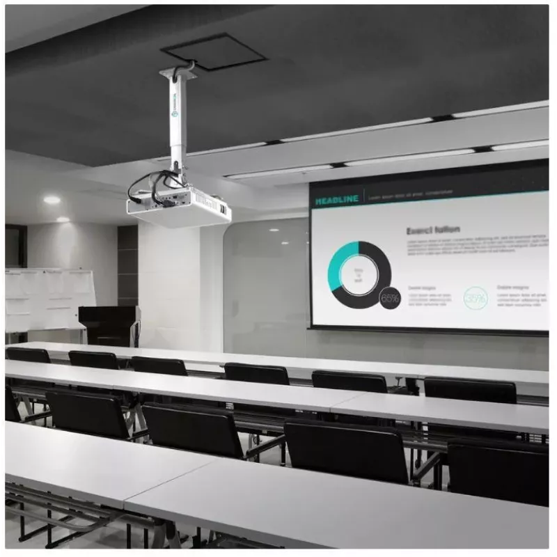 Suporte para projetor ONKRON K5A-W regulável em altura, branco