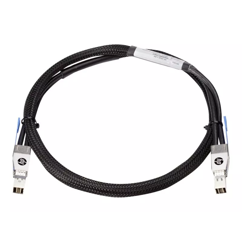 Hewlett Packard Enterprise HPE - Cabo de empilhamento - 1,0 m - para HPE Aruba 2920-24G, 2920-24G-PoE+, 2920-48G, 2920-48G-PoE+, 2930M 24 (J9735A)