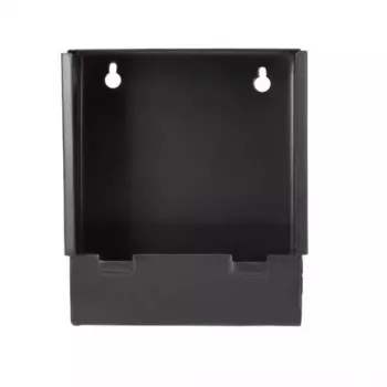 Alvo metálico plano para projéteis broń.pl K-14-3 14x14 cm, 1,25 mm, preto, montagem na parede ou em base