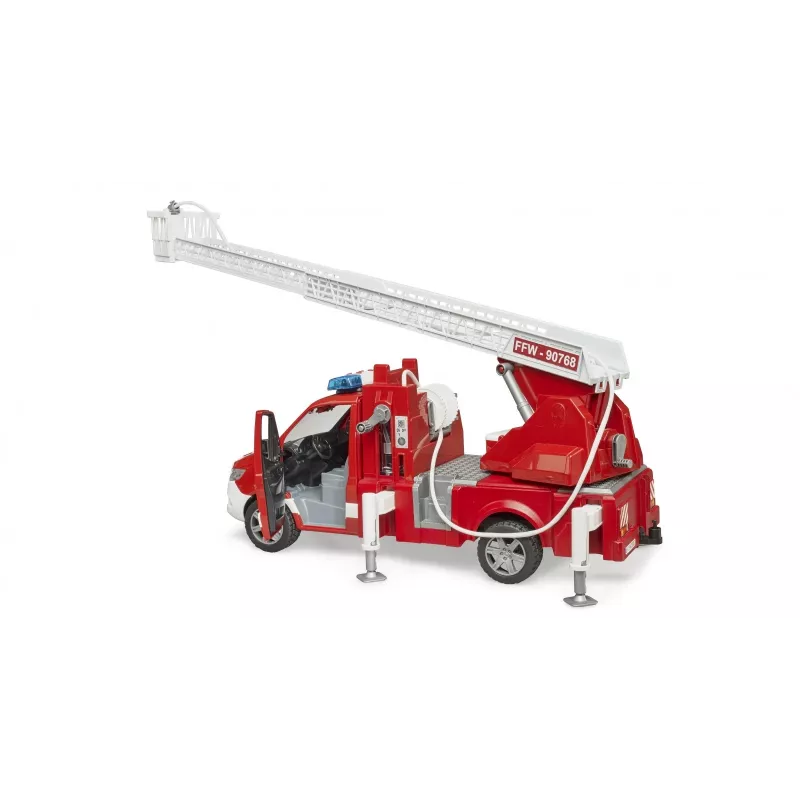 Carro de bombeiros BRUDER 02673 vermelho branco plástico ABS 4 anos