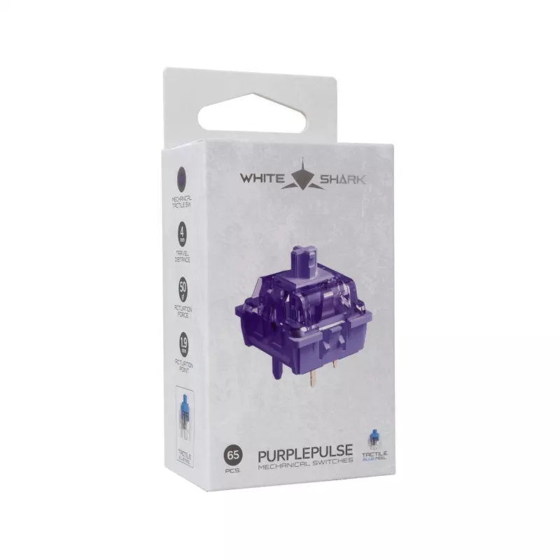 White Shark Purplepulse interruptores mecânicos 65 unid.