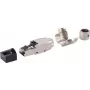 Conector de rede ShiverPeaks 08-45010 Cat 8.1 conector modular RJ45 sem ferramentas, blindado, para cablagem Cat8.1