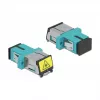 Acoplador de fibra ótica DeLOCK 86890 SC simplex fêmea para SC simplex fêmea multimodo aqua