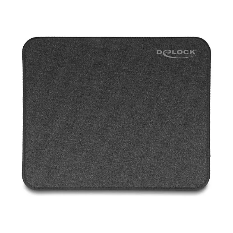 Tapete de rato DeLOCK preto brilhante 300x245mm borracha antiderrapante