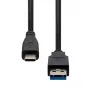 Cabo USB-C para USB-A 3.0 ProXtend USBC-USBA3-00015 15 cm, transferência de dados USB 3.0
