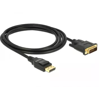 DeLOCK - cabo de vídeo - Single Link - DisplayPort (M) para DVI-D (M) - DisplayPort 1.2a - 2,0m - passivo - preto (85313)
