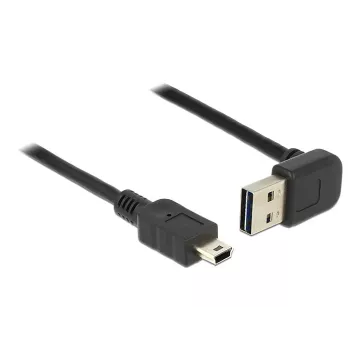 Cabo USB DeLOCK 1 m USB 2.0-A para Mini-USB B preto