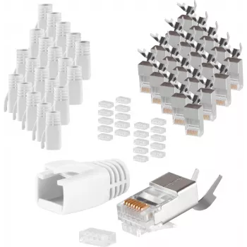 Conector de cabo RJ-45 ShiverPeaks 72067-20W branco