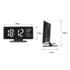 Despertador digital LED GreenBlue GB395 com indicação de temperatura