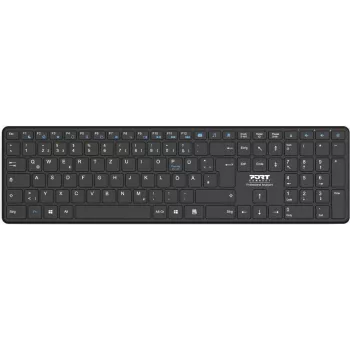 Port Designs 900903-R-DE Bluetooth QWERTZ alemão preto