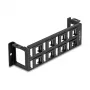 Patch panel DeLOCK 86517 preto metal plástico montagem na parede