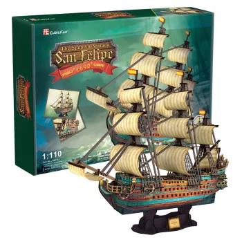 PUZZLE 3D veleiro The Spanish Armada San Felipe