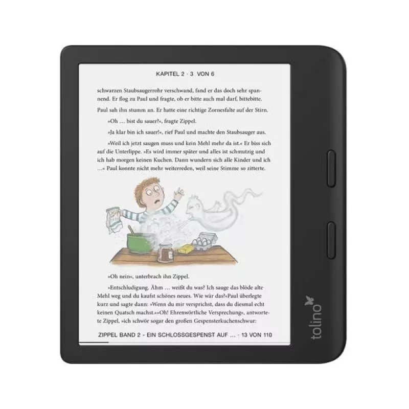 Leitor de e-books Tolino ecrã tátil Wi-Fi preto