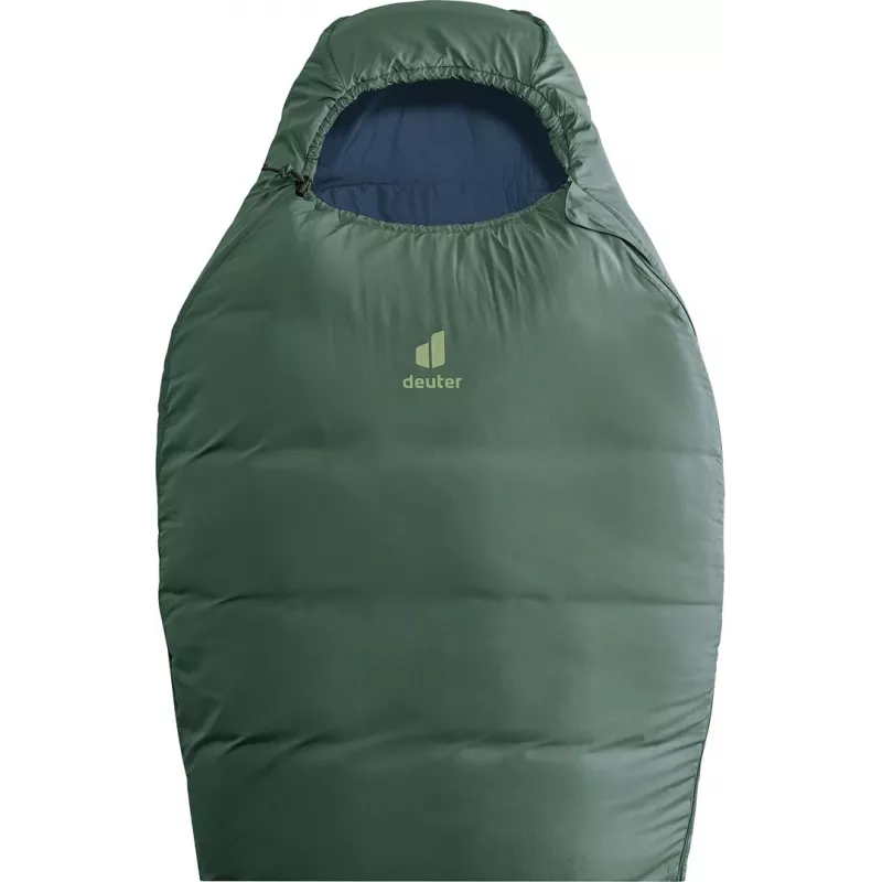 Saco-cama tipo múmia DEUTER Orbit SL +5 °C / 41 °F — 750 mm de largura, 480 mm de profundidade, Ripstop-PES, verde