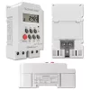 Temporizador eletrónico para calha DIN QOLTEC PC0629 — alimentação 24V, saída 16A