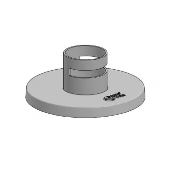 Barra de montagem com tampa de flange Ergonomic Solutions – acessórios compatíveis para suporte de smartphone e tablet