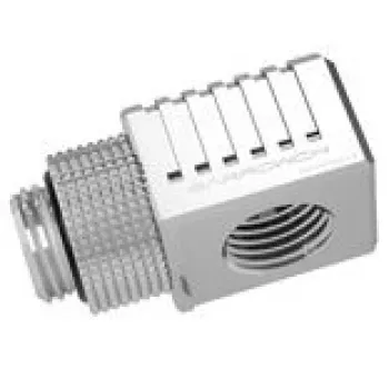 Adaptador Barrow 90° G1/4 fêmea para G1/4 fêmea, modelo FBFTWT90-V2 S, prateado, conector giratório para refrigeração líquida