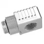 Adaptador Barrow 90° G1/4 fêmea para G1/4 fêmea, modelo FBFTWT90-V2 S, prateado, conector giratório para refrigeração líquida
