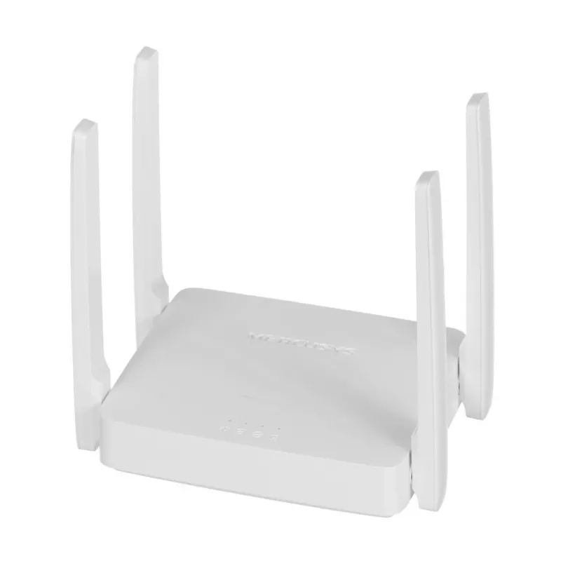 Router de secretária MERCUSYS AC10 Dualband 2,4/5 GHz Wi‑Fi 5, 4 antenas externas, 1x Fast Ethernet (WAN/LAN)