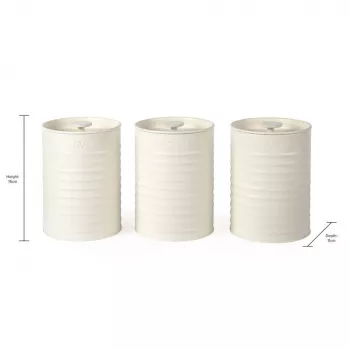Conjunto de potes de conservação Russell Hobbs RH03268CEU7 3 peças, frascos de armazenamento para a bancada