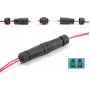 Conector de fibra ótica DeLOCK LC duplex conector fêmea para LC duplex conector fêmea OM3 à prova de água