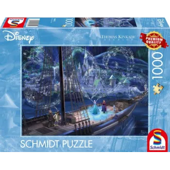 Thomas Kinkade Studios: Disney - Frozen Love and Magic, puzzle 1000 peças