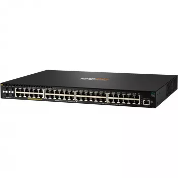 HPE - Série Aruba - Switch - 2930F 48G PoE+ 4SFP - L3 - Gerido - 48 x 10/100/1000 (PoE+) + 4 x Gigabit SFP (Uplink) montável em rack PoE+ (740 W)