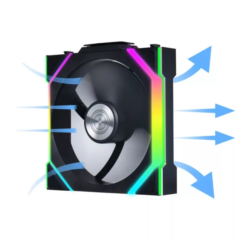 Lian Li UNI FAN SL Wireless 120 G99.12SL1W1B.00 ventoinha de caixa, ARGB, PWM, 120 mm, preta