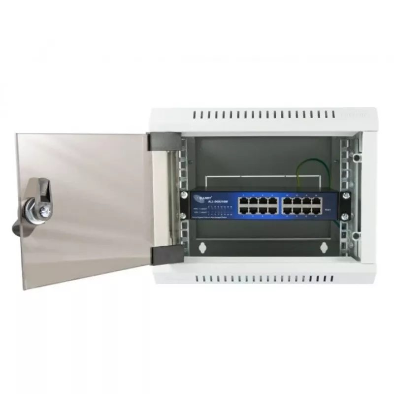 Switch gerido ALLNET 112534 L2 Gigabit Ethernet 16 portas 19U preto