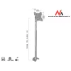 Suporte de teto ajustável Maclean MC-504A S 23-42 30kg