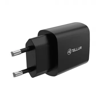 Carregador de rede USB-C PD 20W Tellur preto