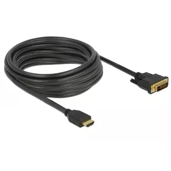 Adaptador de cabo de vídeo DeLOCK 85656 5 m HDMI tipo A DVI preto