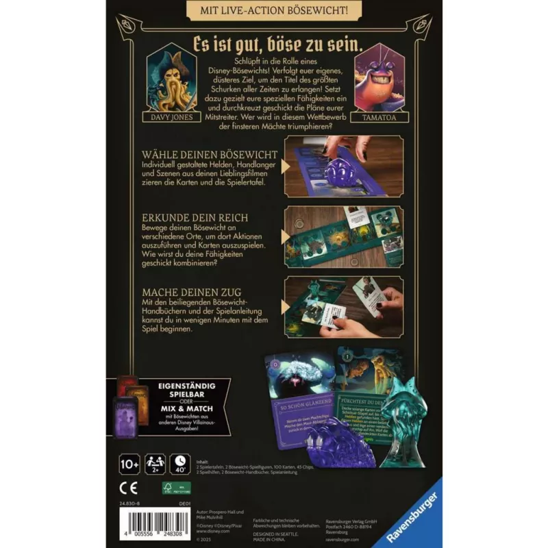 Disney Villainous - treacherous tides, expansão de jogo de tabuleiro