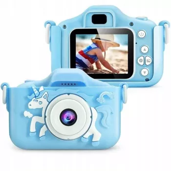 Máquina fotográfica infantil Extralink H29 Single azul, 1080P 30fps, ecrã digital de 2.0