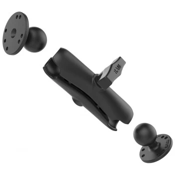 Conjunto de montagem RAM Mounts - 2 placas de base redondas (AMPS), braço de ligação médio, esfera C (1.5
