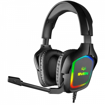 Headset gaming com microfone AP-U750MV, preto (USB, RGB)