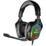 Headset gaming com microfone AP-U750MV, preto (USB, RGB)