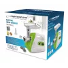 Picadora de carne ESPERANZA EKM012G — 600 W, lâmina de aço inoxidável, funil para salsichas, acessório para kebbe, marcha atrás, pés antiderrapantes, branco/verde