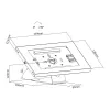 Suporte de parede para tablet MACLEAN MC-475W para tablets de 7–10 polegadas, branco