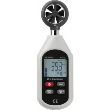 VOLTCRAFT AN-10 Anemómetro 0,3 a 30 m/s Roda de pás magnética (VC-8314270)